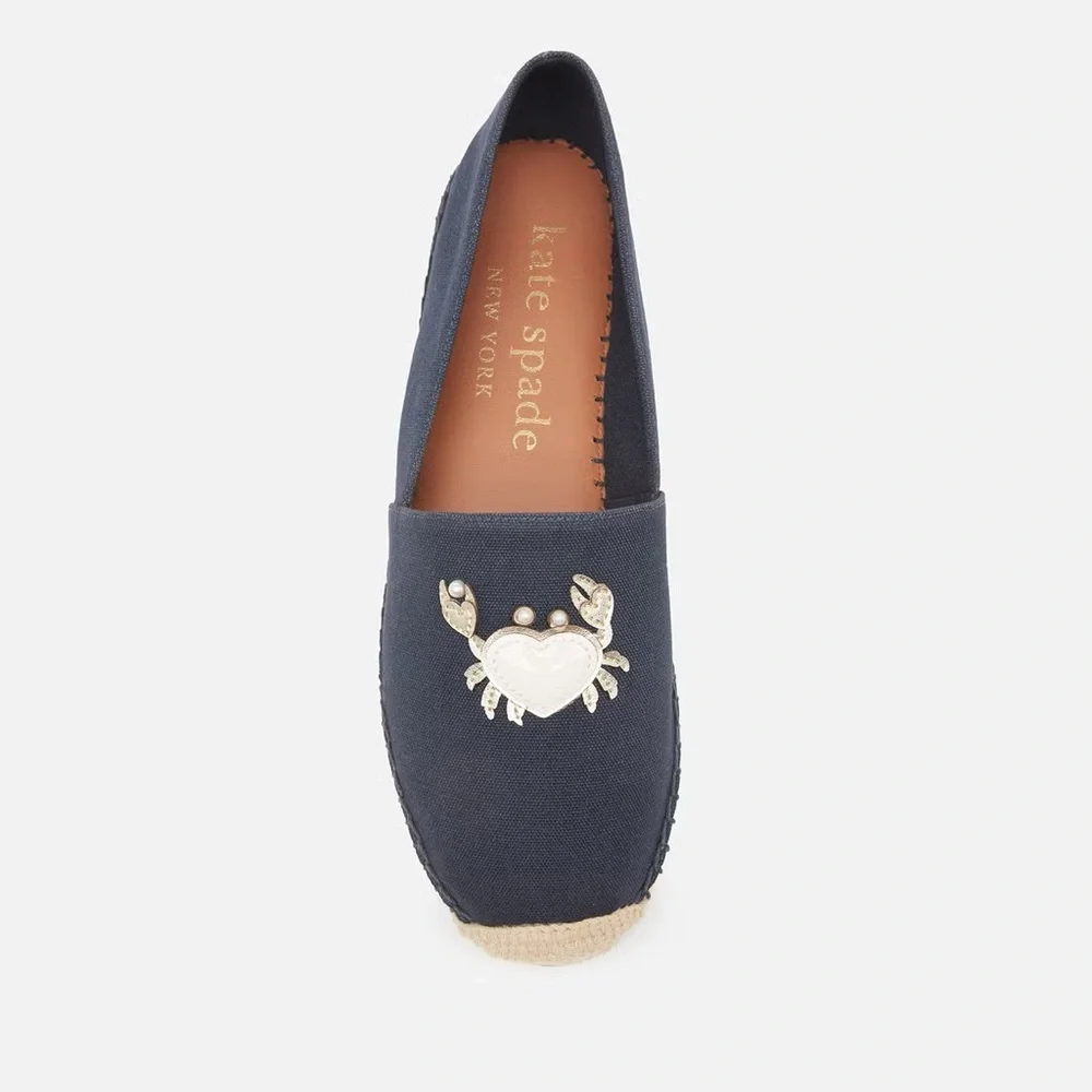 NIB Kate Spade Beach Date Espadrille Blazer Blue Crab size 8